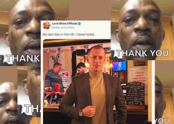 Lord Miles has left the UK