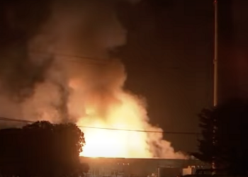 Fire at Moss Landing Battery site, CA North Yorkshire