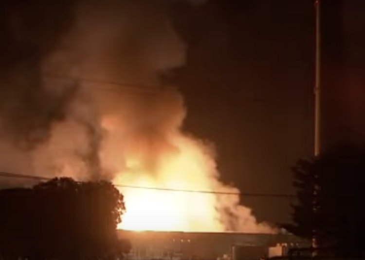 Fire at Moss Landing Battery site, CA North Yorkshire