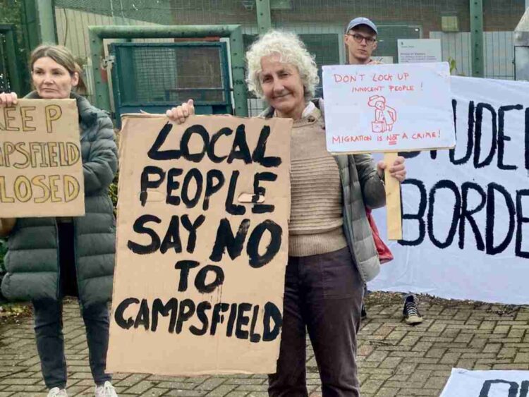 Campsfield House detention centre protests