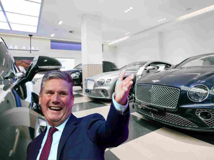 Keir Starmer has exempted cars like Bentleys and Aston Martins from the EV mandate