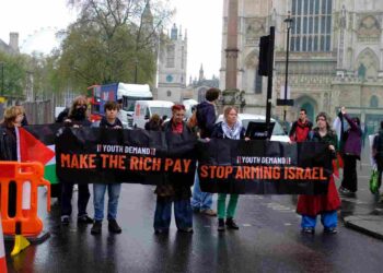 Youth Demand struck London again on Tuesday 15 April, this time hitting Westminster
