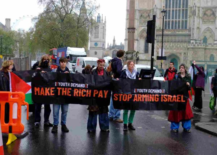 Youth Demand struck London again on Tuesday 15 April, this time hitting Westminster