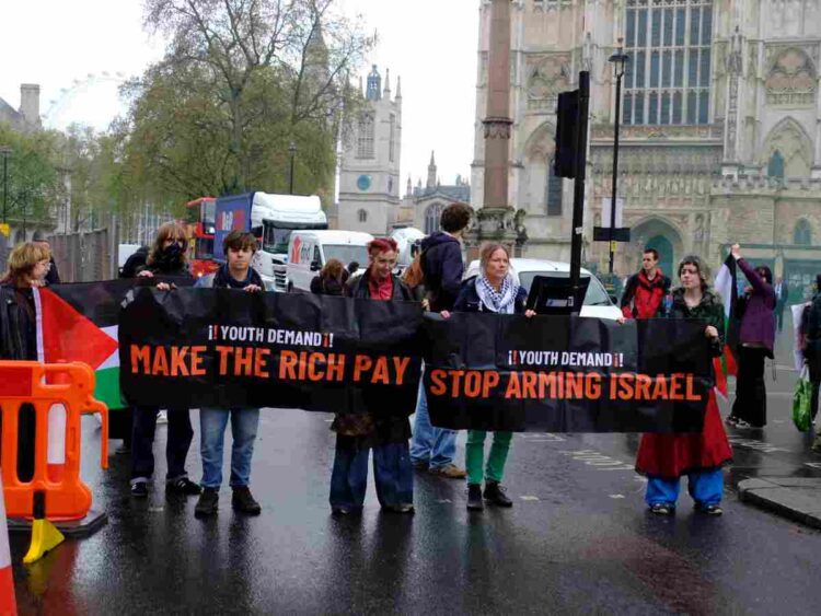 Youth Demand struck London again on Tuesday 15 April, this time hitting Westminster