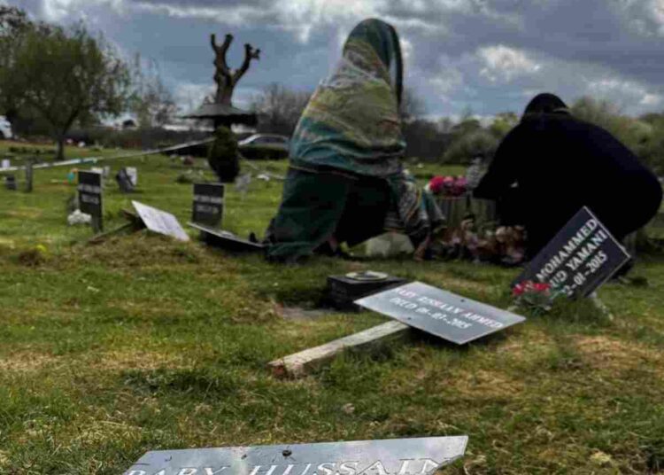 Carpenders Park Lawn Cemetery saw a mass desecration of Muslim graves