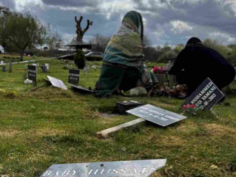 Carpenders Park Lawn Cemetery saw a mass desecration of Muslim graves