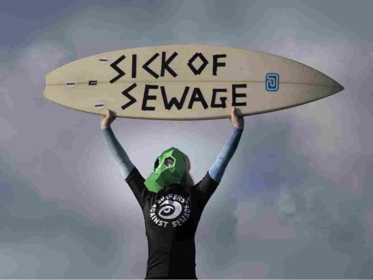 Surfers Against Sewage have exposed that water pollution has skyrocketed