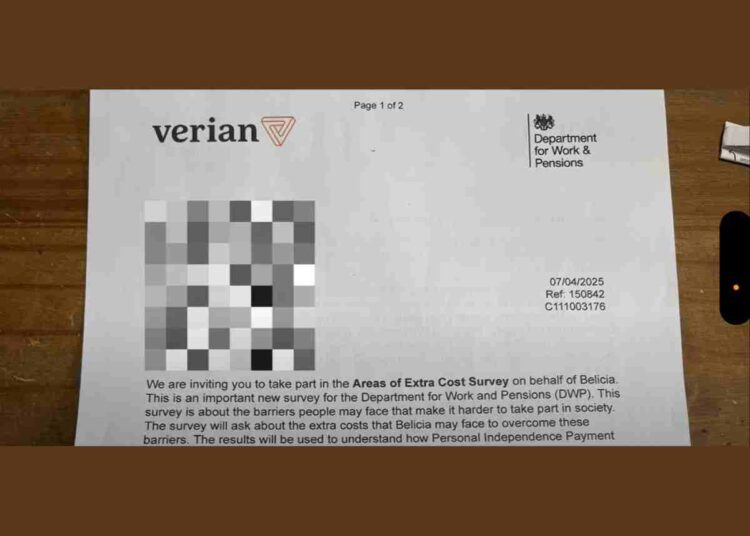 The DWP PIP survey about how people spend their money has finally been sent out to claimants