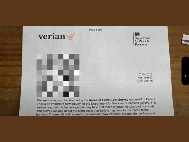 The DWP PIP survey about how people spend their money has finally been sent out to claimants