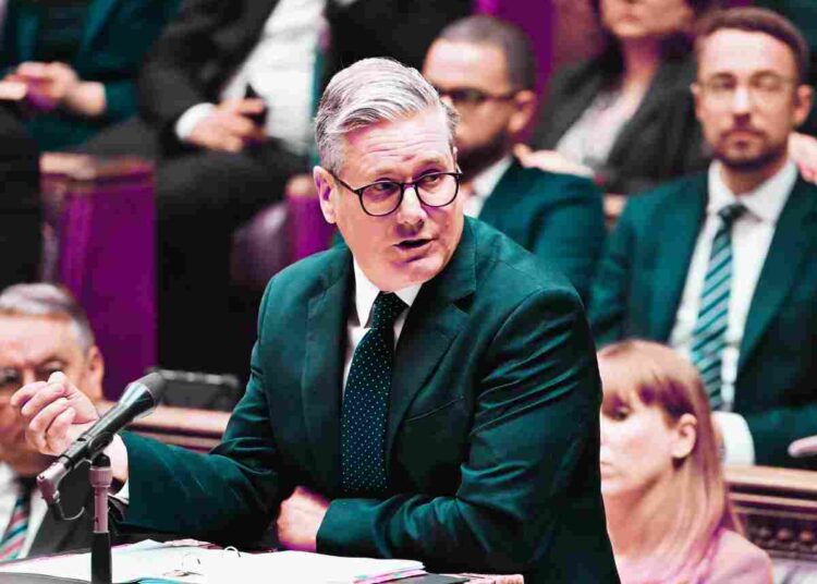 Starmer was challenged on the NHS at PMQs