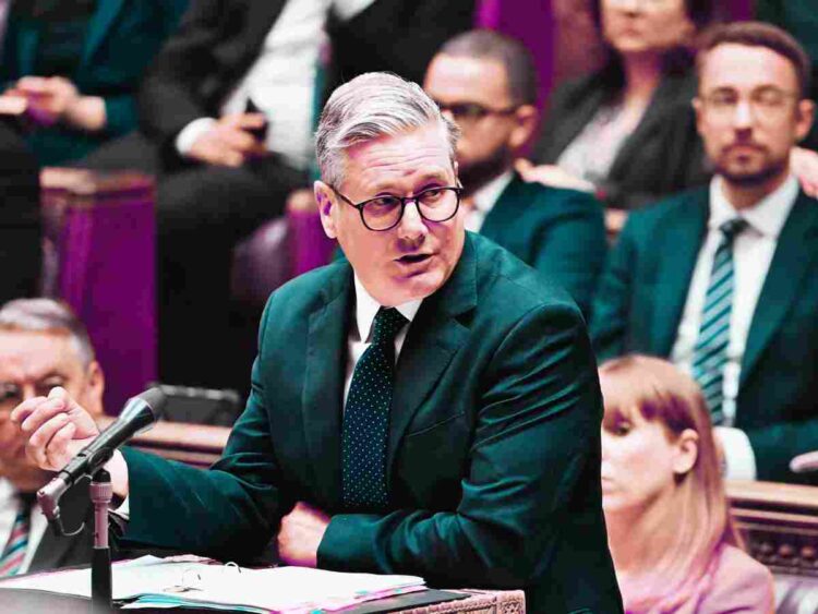 Starmer was challenged on the NHS at PMQs