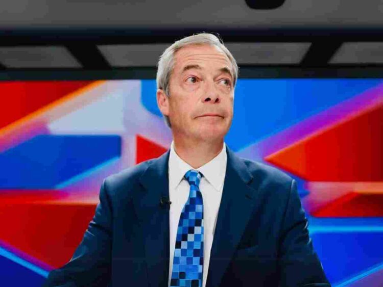 Nigel Farage has been branded a con artist by the Green Party