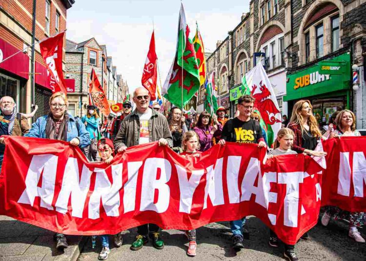 Welsh independence march