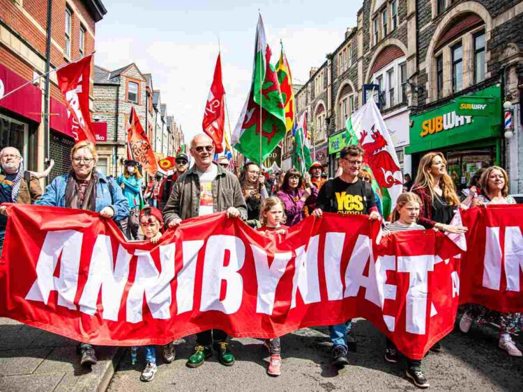 Welsh independence march