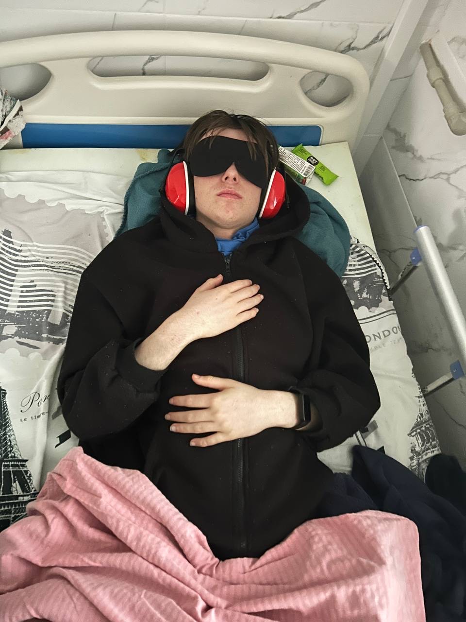 Marc in hospital