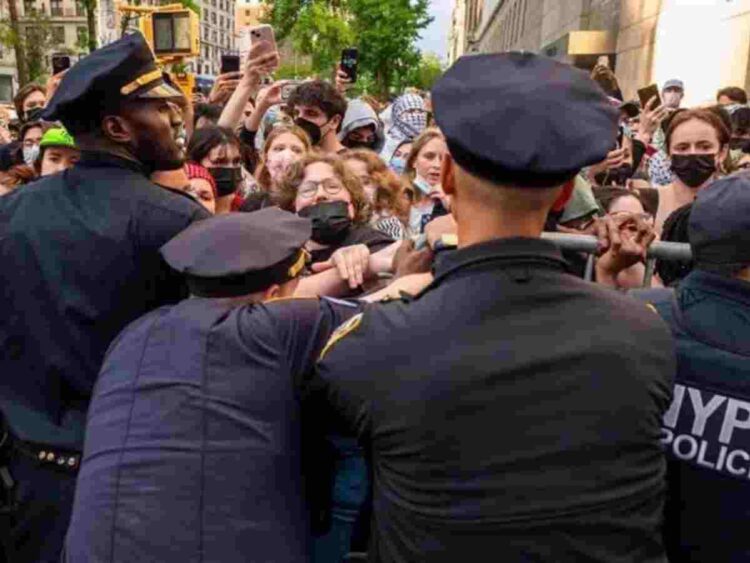 Columbia University arrests pro-Palestine protesters after Trump withdraws funding
