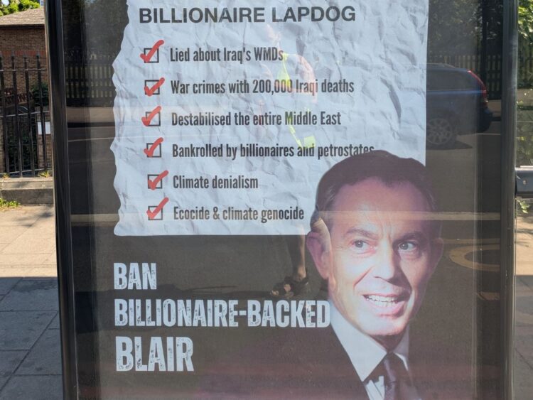 Tony Blair climate denial