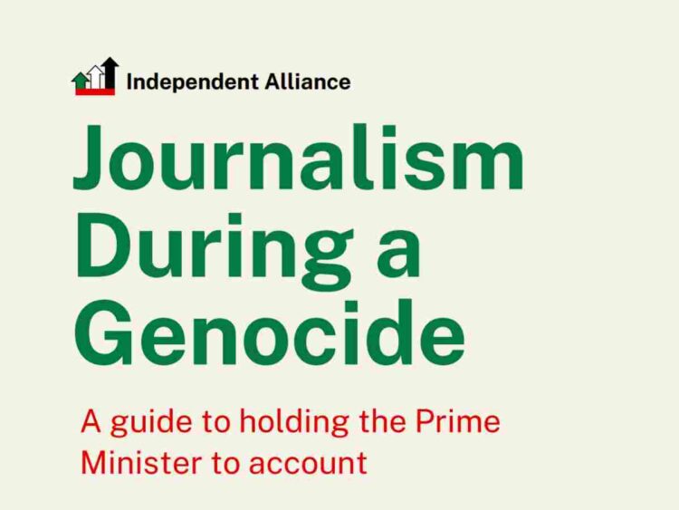 The Independent Alliance just brilliantly exposed the corporate media's pro-genocide bias