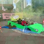 Extinction Rebellion holding a protest in Manchester