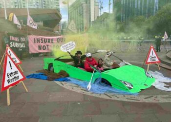 Extinction Rebellion holding a protest in Manchester