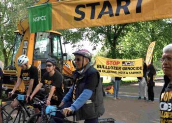 JCB Israel protest