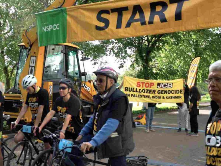 JCB Israel protest