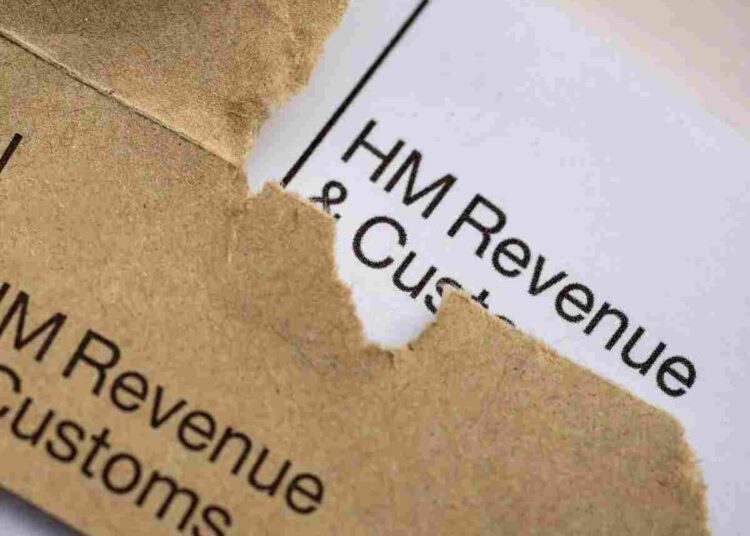 An HMRC letter ripped open over pension