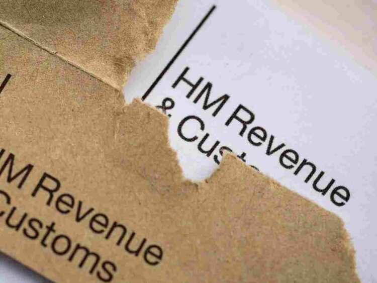 An HMRC letter ripped open over pension