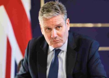 Keir Starmer looking angry