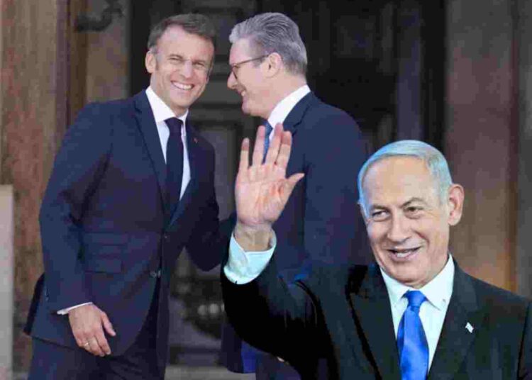 Israel Starmer Macron Netanyahu