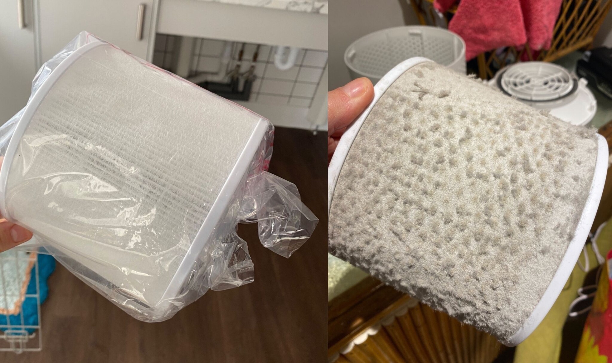 Dust filters clogged