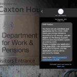 DWP text message scam