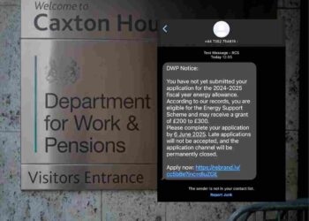 DWP text message scam