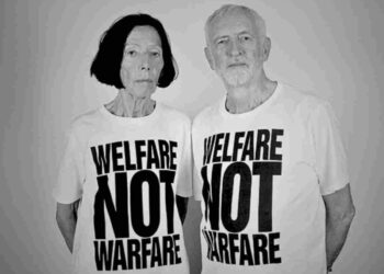 Katharine Hamnett and Jeremy Corbyn join forces over Israel's genocide in Gaza