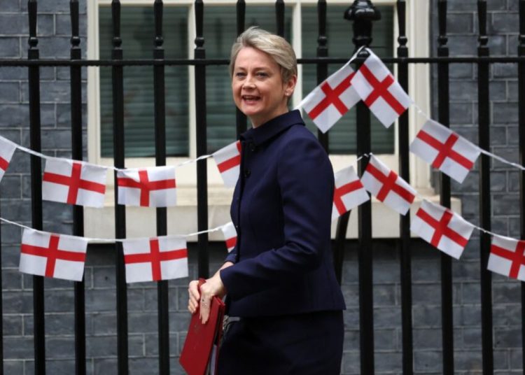 Yvette Cooper flag