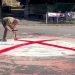 red paint vandalism