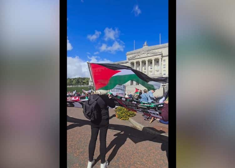 Stormont protest Israel