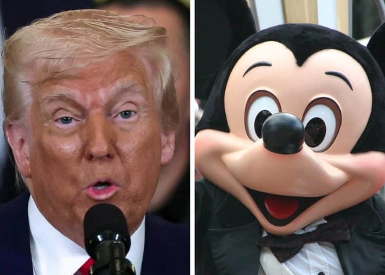 Donald Trump and Micky MOuse