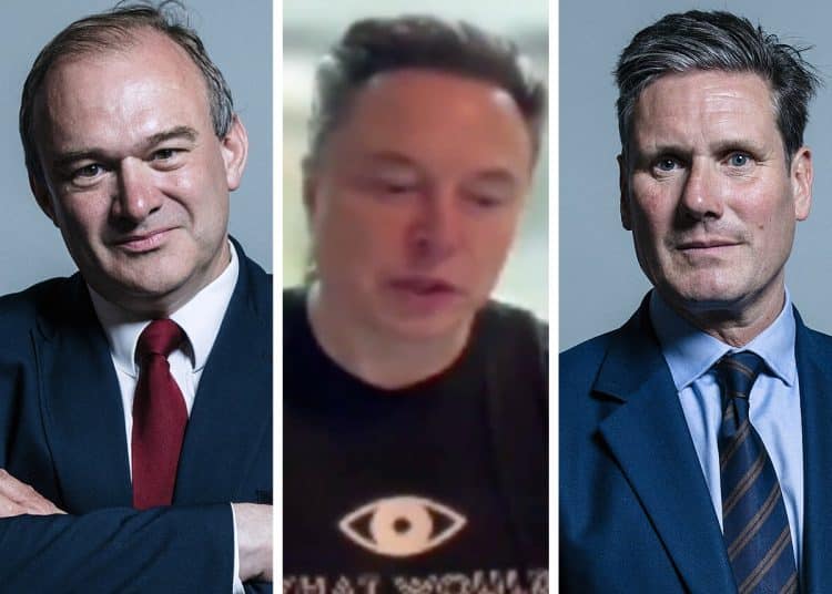 Ed Davey, Elon Musk, and Keir Starmer