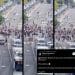 Images of a BMW driving through a crowd as well as a tweet celebrating what happened Zionist