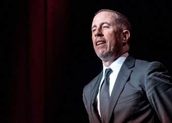 Jerry Seinfeld in a dark room