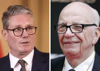 Keir Starmer and Reupert Murdoch