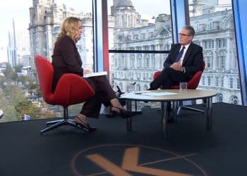 Laura Kuenssberg and Keir Starmer Digital ID