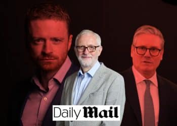 Morgan McSweeney, Keir Starmer, Jeremy Corbyn, and the Daily Mail logo