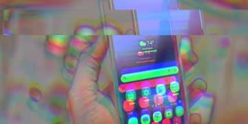 Samsung phone with a fragmented effect Israeli spyware