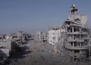Gaza reduced to toxic and contaminated rubble by Israel.