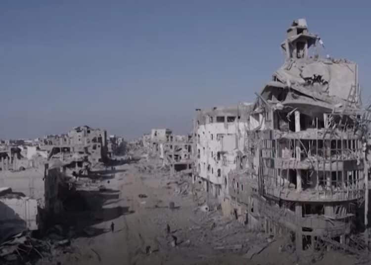 Gaza reduced to toxic and contaminated rubble by Israel.