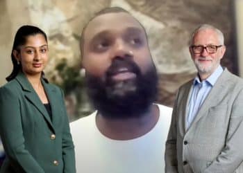 Zarah Sultana, Jeremy Corbyn, and Joshua Virasami Your Party