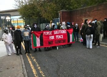 Sheffield protesters just shut down arms factory linked to Gaza genocide for hours