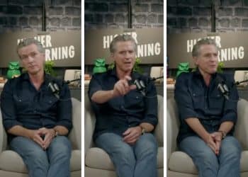 Gavin Newsom in various stages of confusion